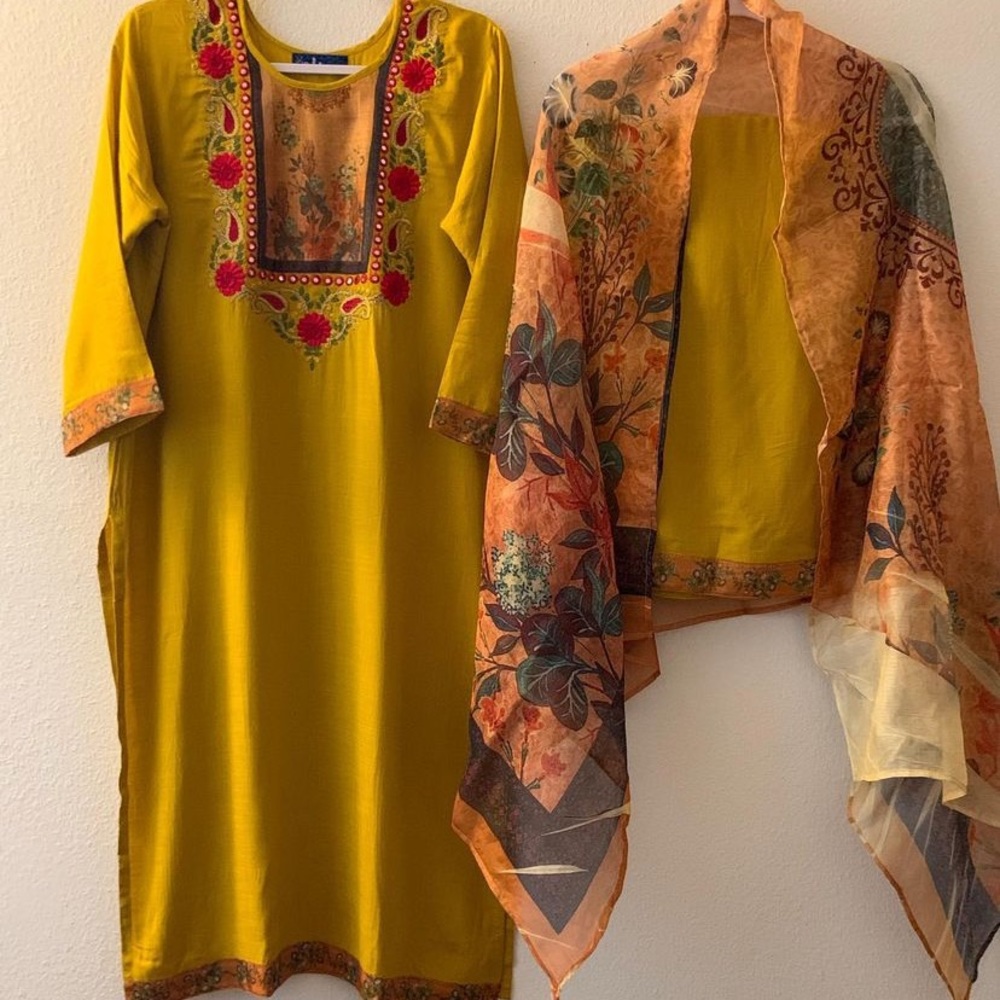 Premium rayon plazo Kurta set